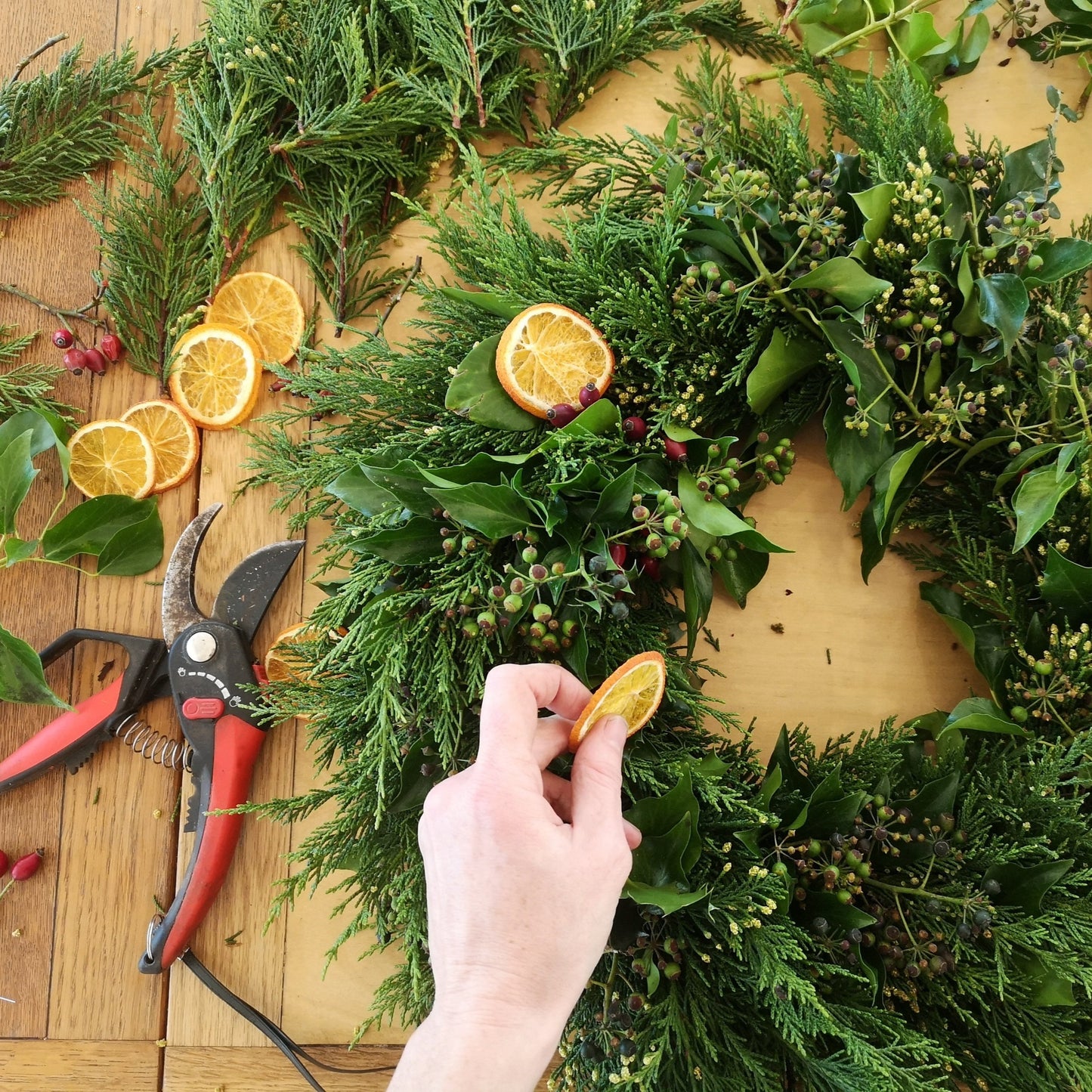 Christmas Wreath Workshop - Wednesday, December 10th, 6:30pm - 8:30pm, Mad Yolk Farm, Galway City