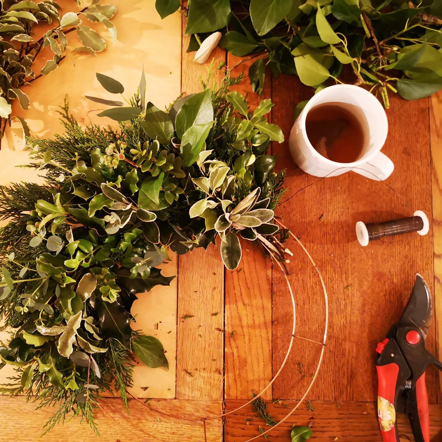 Christmas Wreath Workshop - Sunday, December 7th, 2pm - 4pm, Mad Yolk Farm