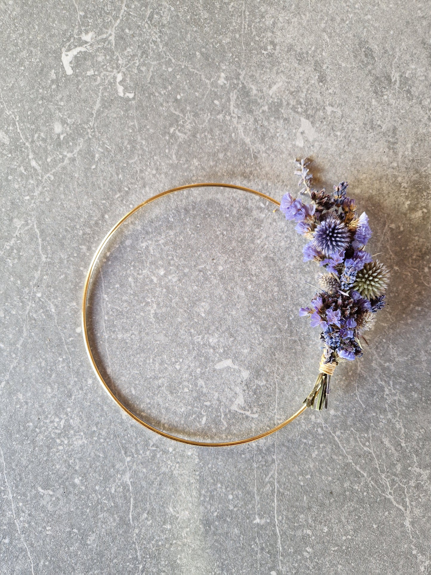 Dried Flower Wreath - Blue Moon