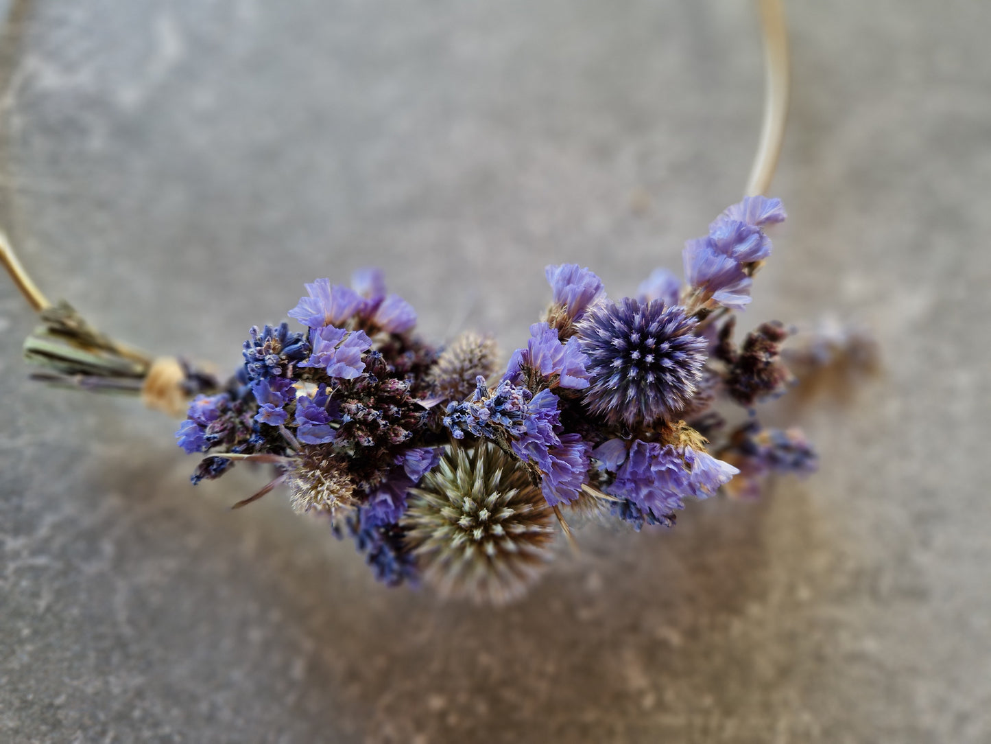 Dried Flower Wreath - Blue Moon