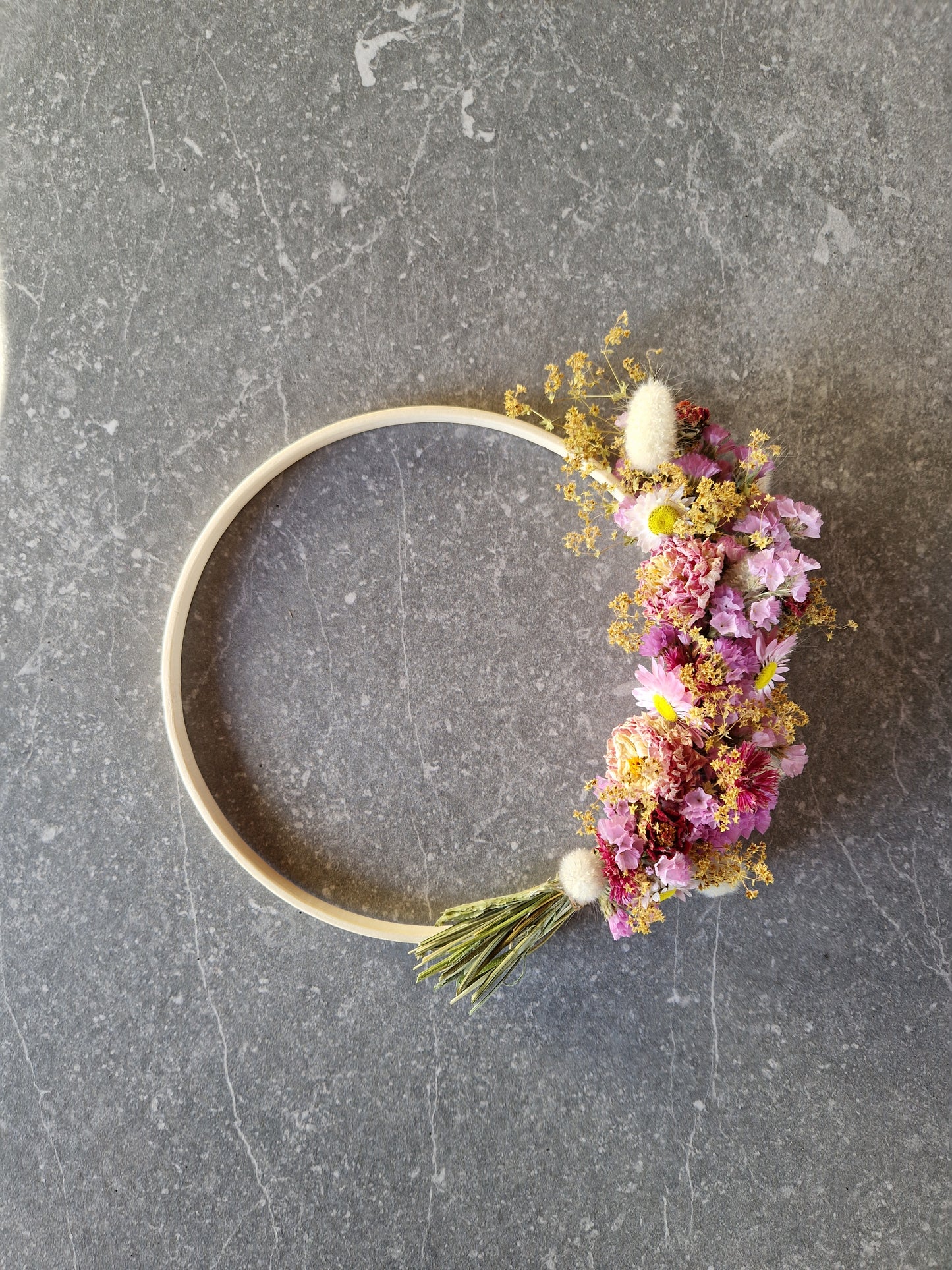 Dried Flower Wreath - Grá