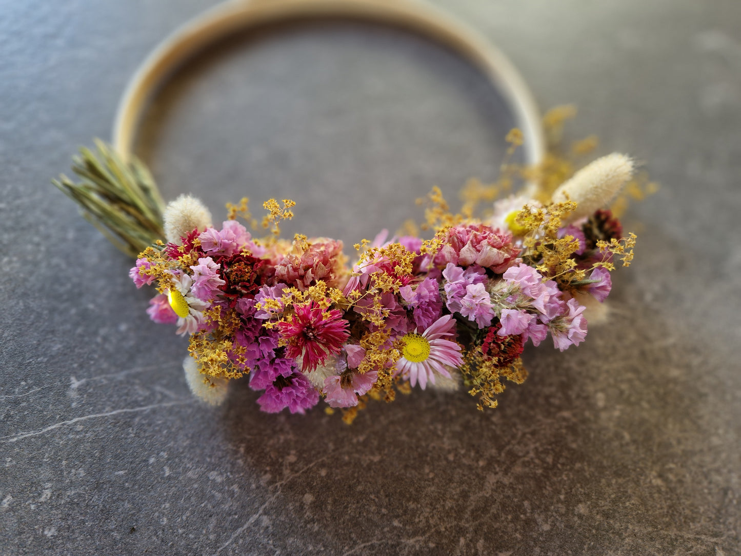 Dried Flower Wreath - Grá