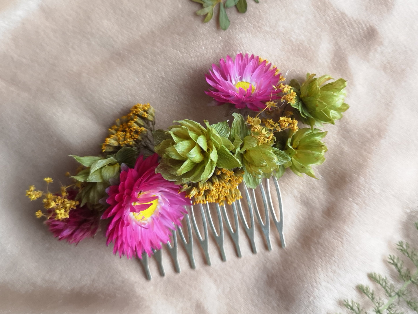 Dried Flower Hair Comb - Electric Picnic